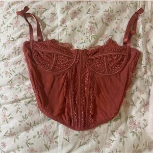 Pacsun Dusty Pink Corset
